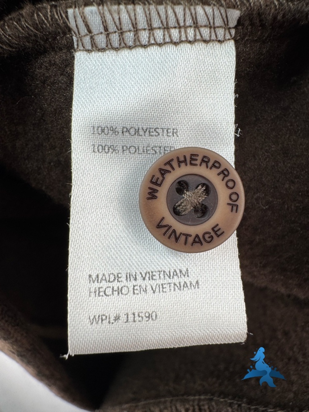 1305 - Weatherproof Vintage - Mock Neck Henley Sweater Pullover – XL – Brown - Picture 14 of 15